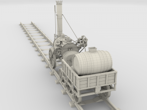 the stephenson rocket locomotive 3Dモデル