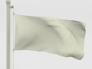 animated catalonia flag 3D Model