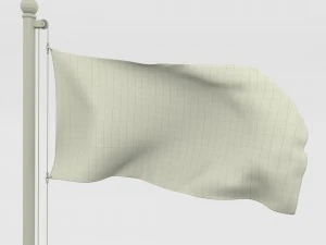 animated catalonia flag 3D Model