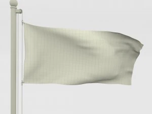 animated catalonia flag 3D Model