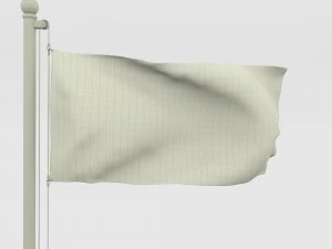 animated catalonia flag 3D Model