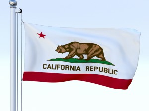 animated us flag pack Model 3D