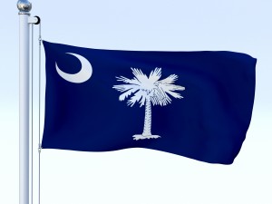 animated us flag pack Model 3D