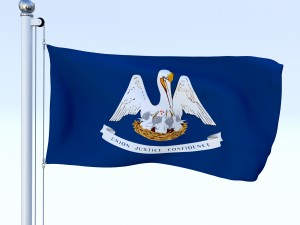 animated us flag pack Model 3D
