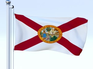 animated us flag pack Model 3D