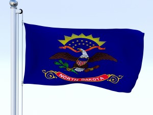 animated us flag pack Model 3D
