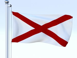animated us flag pack Model 3D