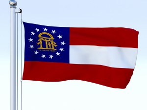 animated us flag pack Model 3D