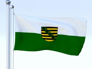animated german flag pack 3D Model