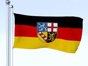 animated german flag pack 3D Model