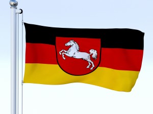 animated german flag pack 3D Model