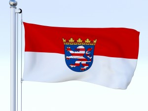 animated german flag pack 3D Model