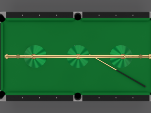 8 ball pool table setting 3D 模型