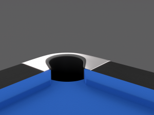 8 ball pool table setting blue 3D Модель