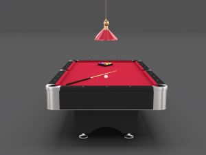 8 ball pool table setting red 3Dモデル