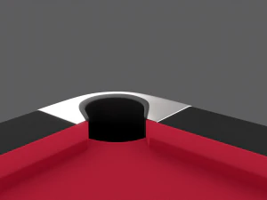 8 ball pool table setting red 3D Model
