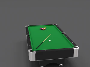 8 ball pool table 3D Model