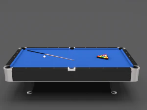 8 ball pool table blue 3D Model