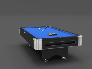 8 ball pool table blue 3D Model