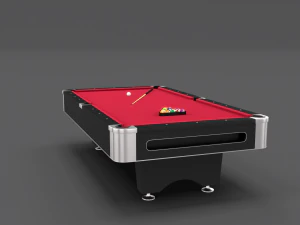 8 ball pool table red 3D Model