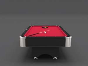 8 ball pool table red Modello 3D