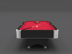 8 ball pool table red 3D Model
