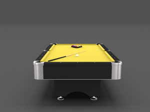 8 ball pool table yellow 3D Model