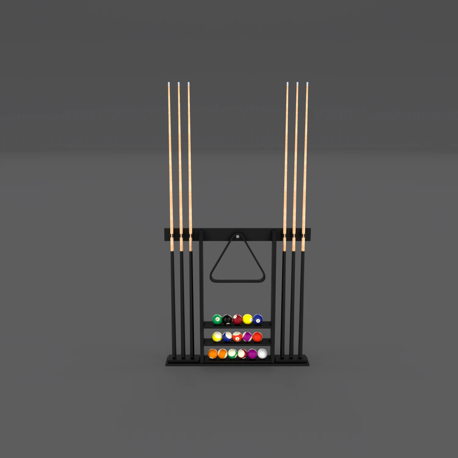 8 ball pool rack 3D Model .c4d .max .obj .3ds .fbx .stl .blend 