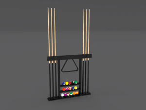 8 ball pool rack 3D Model