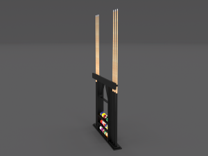 8 ball pool rack 3D Model