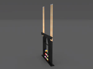 8 ball pool rack 3D Model
