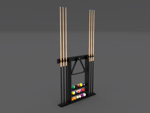 8 ball pool rack 3D Model