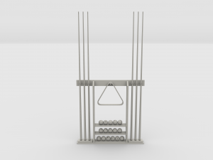 8 ball pool rack 3D Model
