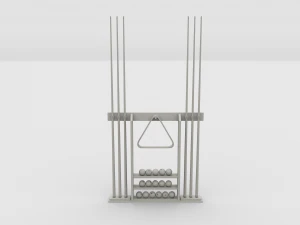 8 ball pool rack 3D Model