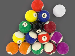 pool ball pack 3D Model