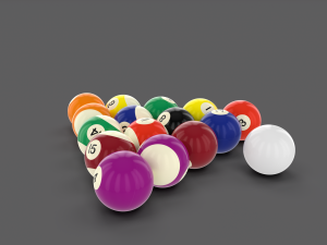 pool ball pack 3D Model