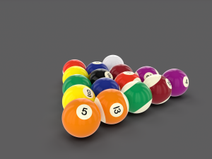 pool ball pack 3D Model