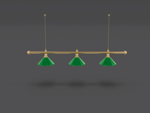 pool table light fixture 3D Model