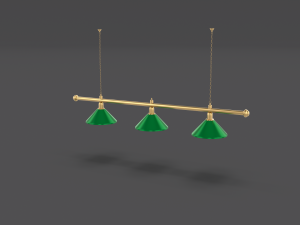 pool table light fixture Modelo 3D