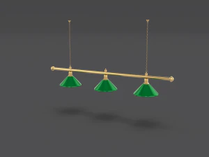 pool table light fixture 3D Model