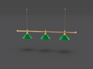 pool table light fixture Modelo 3D