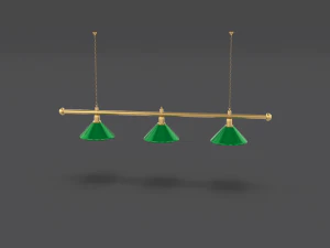 pool table light fixture 3D Model