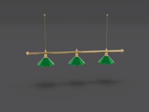 pool table light fixture Modelo 3D