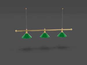pool table light fixture 3D Model