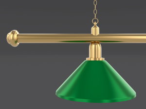 pool table light fixture Modelo 3D