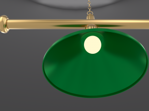 pool table light fixture Modelo 3D