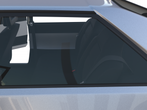 1981 audi coupe quattro with interior silver Modello 3D