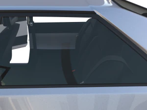 1981 audi coupe quattro with interior silver 3D Model