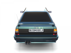 1981 audi coupe quattro dark blue 3D-Modell