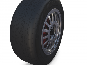 generic alloy wheel and brake 3D 模型